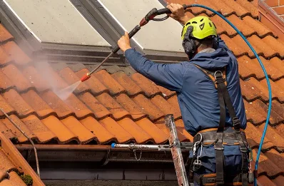 Démoussage et hydrofuge de toiture à Chasteaux